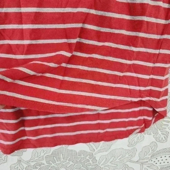 TWO By Vince Camuto Braided  Cap Sleeve Striped Women's Blouse M - Picture 4 of 7